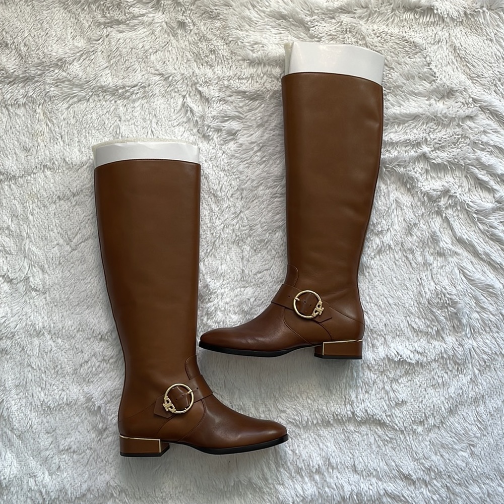 Tory Burch - Women's - Brown Leather Riding Boot - Size 7